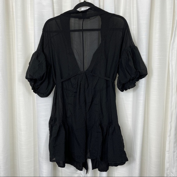 Satrjnsha Paris oversized sheer button down blouse - Picture 10 of 13